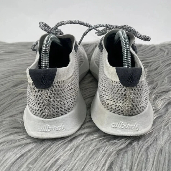 Allbirds Tree Dasher Mens Size 8 Shoes White Gray Running Athletic Sneakers - Picture 5 of 8